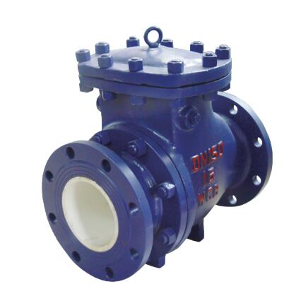 Ceramic lined swing check valve