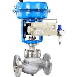 Pneumatic actuated globe control valve