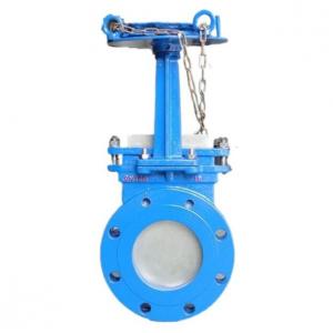 Carbon steel wafer knife gate valve