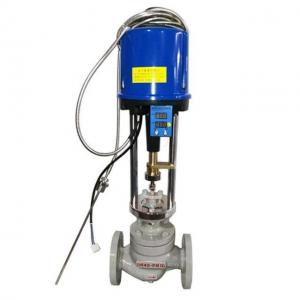 Electric self acting temperature control valve