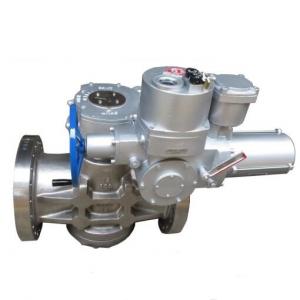 Motorized actuator lubricated plug valve