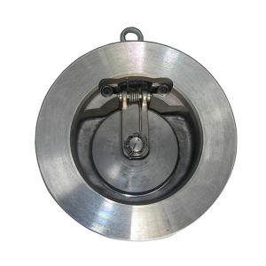 Single disc wafer check valve