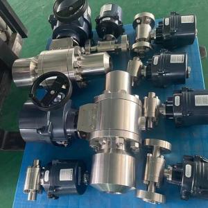 Motorized high pressure ball valve