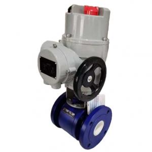 Motorized actuated ceramic ball valve