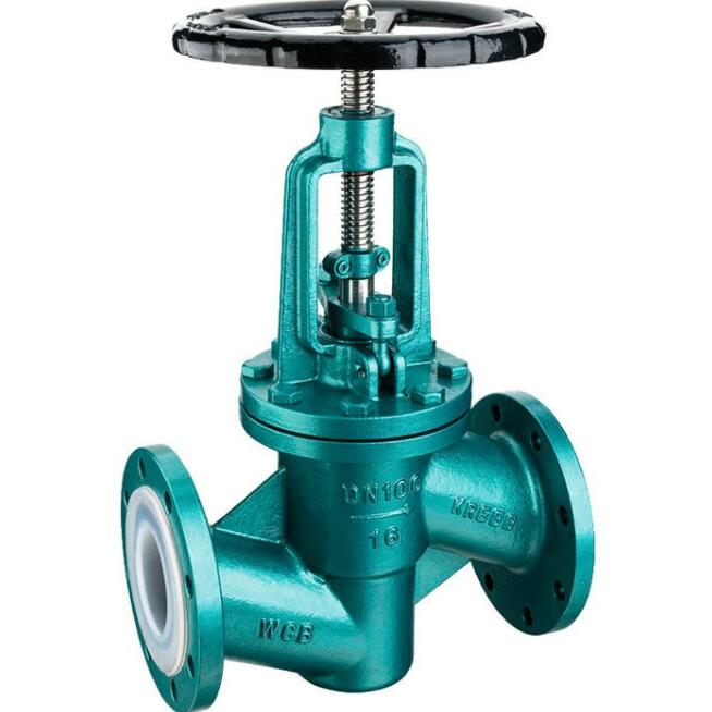 FEP PFA PTFE Lining globe valve