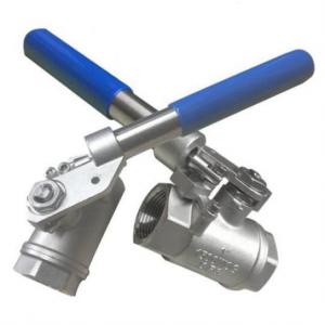 Ball valve with spring return lever