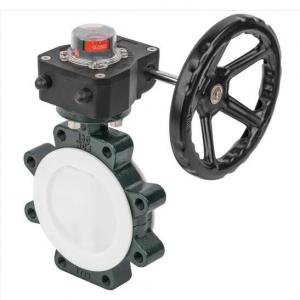 Lug type PTFE lined butterfly valve