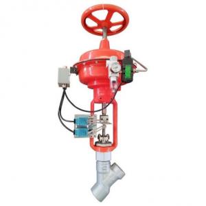 Pneumatic high temperature steam drain valve