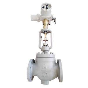 Steam control valve with electric actuator