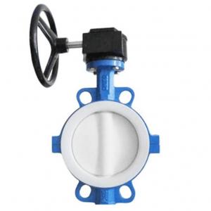 D371F4 PTFE teflon lined butterfly valve