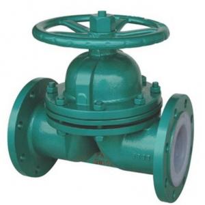 PTFE FEP lined weir type diaphragm valve