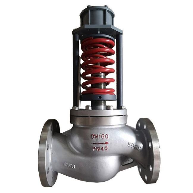 Self operated pressure regulating valve