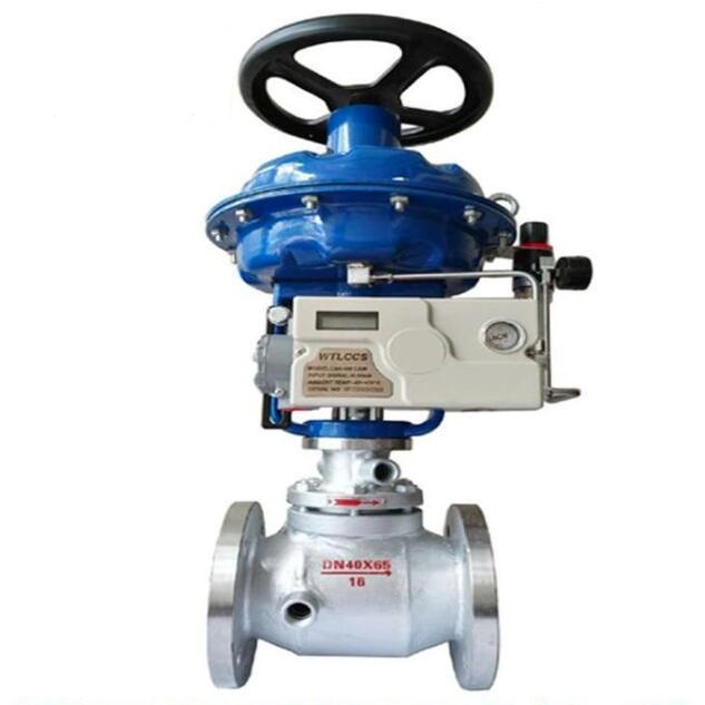Pneumatic actuated jacketed control valve