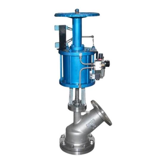 Y Type Flush Bottom Valve With Pneumatic Actuator