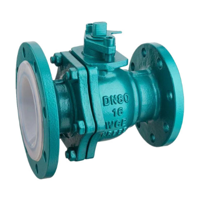 PFA PTFE Lined Flush Bottom Ball Valve