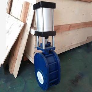 Z674TC Pneumatic Double Disc Ceramic Gate Valve