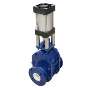 Pneumatic Double Disc Ceramic Lined Gate Valve