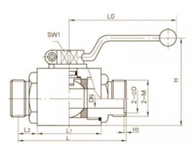 CJZQ Male threaded hydraulic ball valve