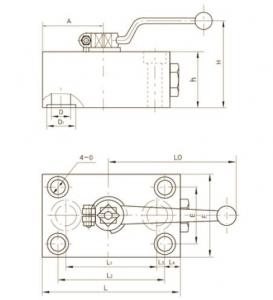 QJH Board type hydraulic ball valve