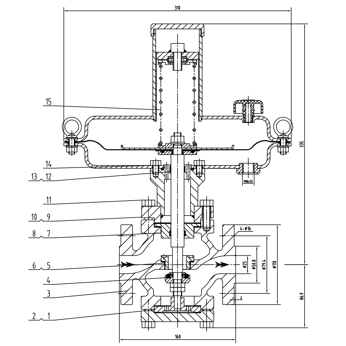 zzvp Nitrogen gas pressure reducing valve