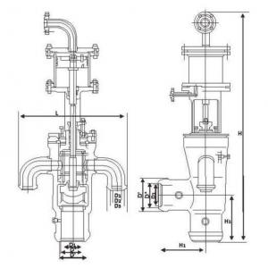 J764Y Hydraulic angle type 4 way valve