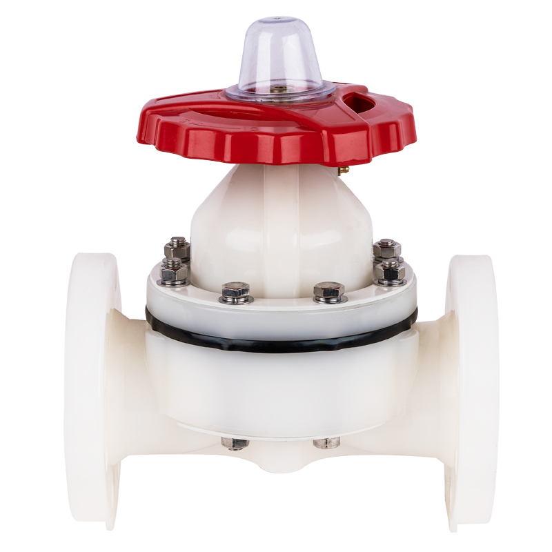 PVDF Flanged Manual Diaphragm Valve