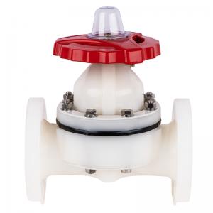 PVDF Flanged Manual Diaphragm Valve
