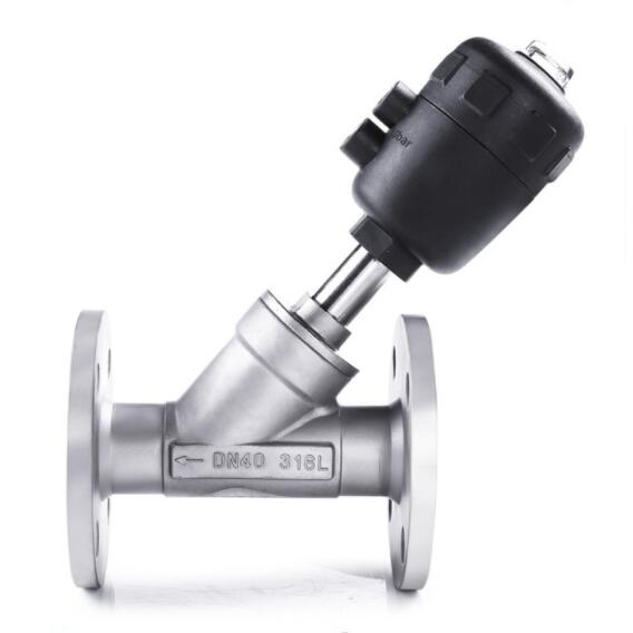 Pneumatic Flanged Angle Seat Valve