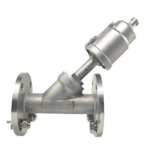 Pneumatic Flanged Angle Seat Valve