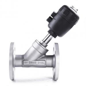 Pneumatic Flanged Angle Seat Valve
